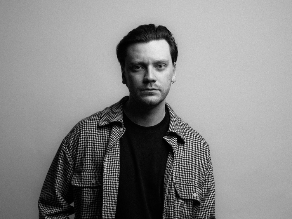 Black and white portrait of Joonas Laaksoharju